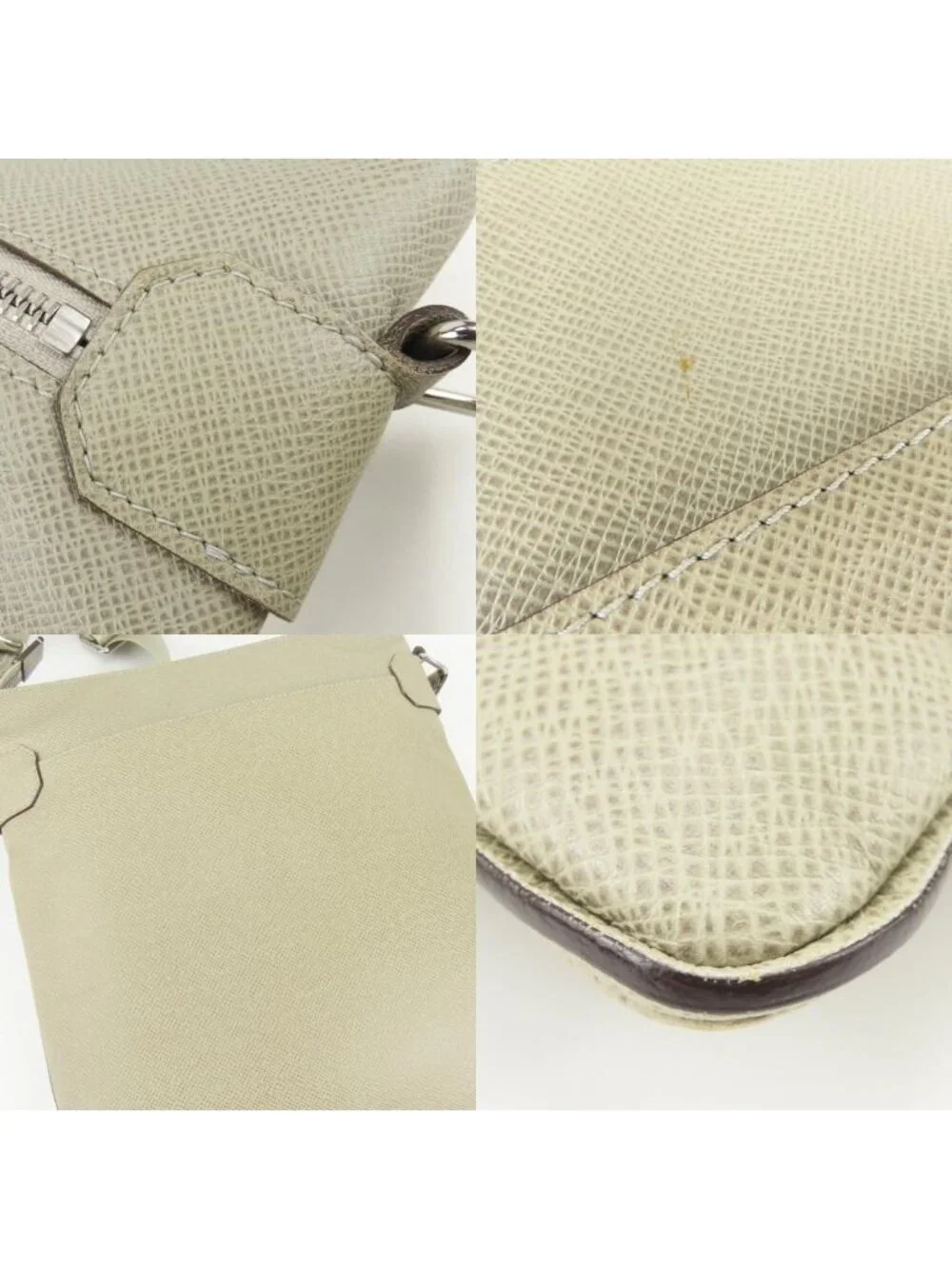 Louis Vuitton Shoulder Bag Sasha Taiga Polaire Gray Ju Crossbody Male
